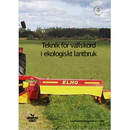 Omslags bild fr Teknik fr vallskrd i ekologiskt lantbruk