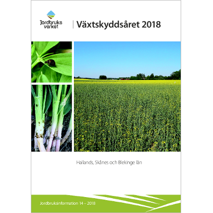 Omslags bild fr Vxtskyddsret 2018, Hallands, Sknes och Blekinge ln