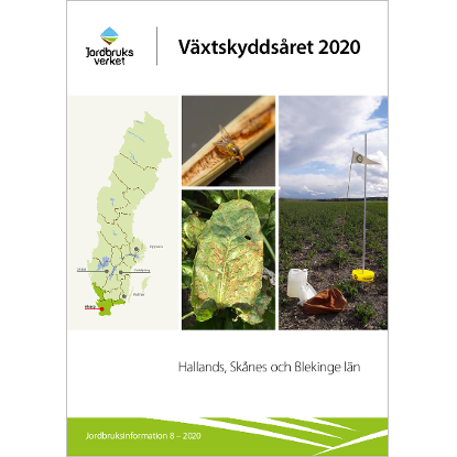 Omslags bild fr Vxtskyddsret 2020, Hallands, Sknes och Blekinge ln