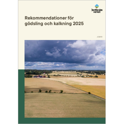 Omslags bild fr Rekommendationer fr gdsling och kalkning 2025