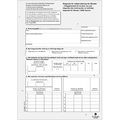 Omslags bild f�r �tagande f�r milj�ers�ttning f�r f�bodar