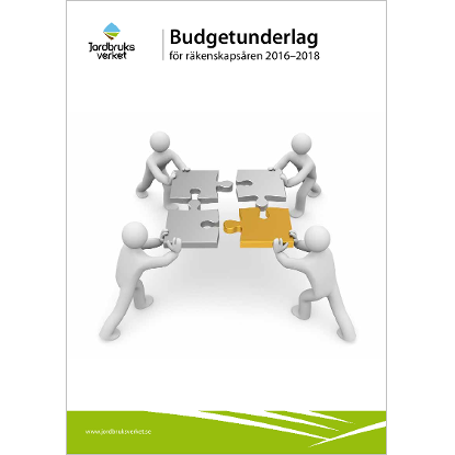 Omslags bild fr Budgetunderlag fr rkenskapsren 2016-2018