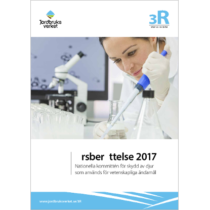 Omslags bild fr rsberttelse 2017 Nationella kommittn fr skydd av djur som anvnds fr vetenskapliga ndaml