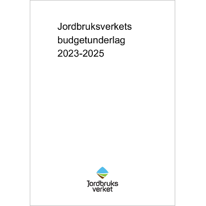 Omslags bild fr Budgetunderlag fr rkenskapsren 2023–2025