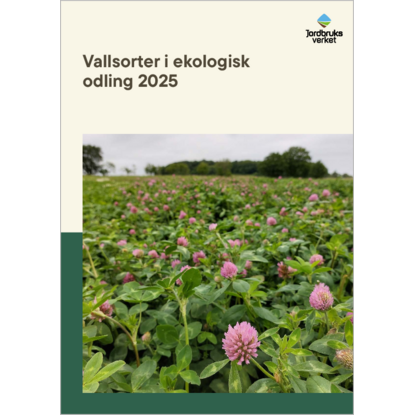 Omslags bild fr Vallsorter i ekologisk odling 2025