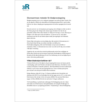 Omslags bild fr Skonsammare metoder fr blodprovstagning