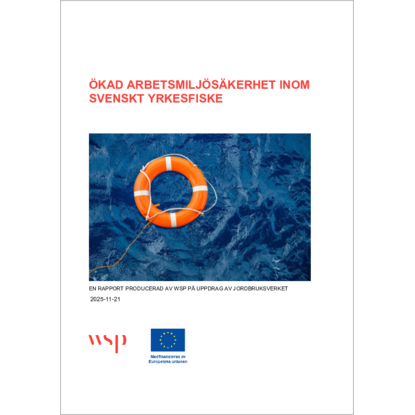 Omslags bild fr kad arbetsmiljskerhet inom svenskt yrkesfiske
