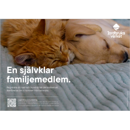 Omslags bild f�r Affisch hund och kattregistret (A3)