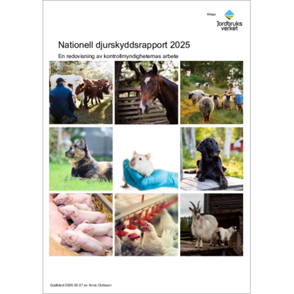 Nationell djurskyddsrapport 2025