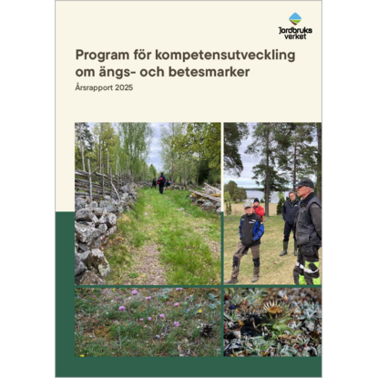 Omslags bild f�r Program f�r kompetensutveckling om �ngs- och betesmarker