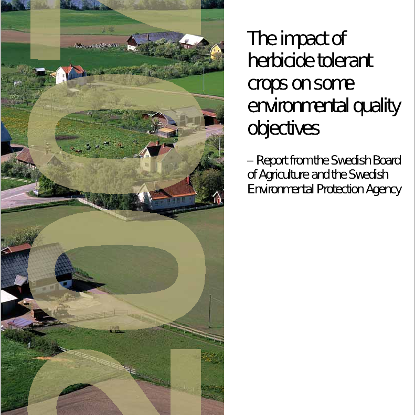 Omslags bild fr The impact of herbicide tolerant crops on some environmental quality objectives