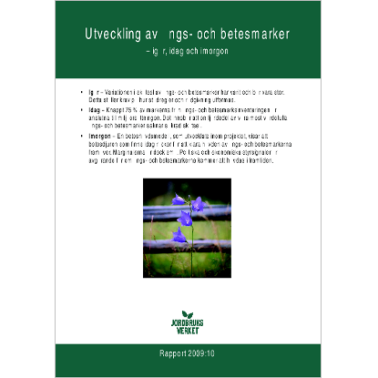 Omslags bild fr Utveckling av ngs- och betesmarker