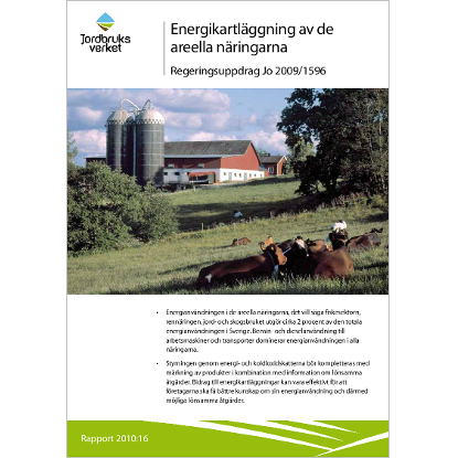 Omslags bild fr Energikartlggning av de areella nringarna