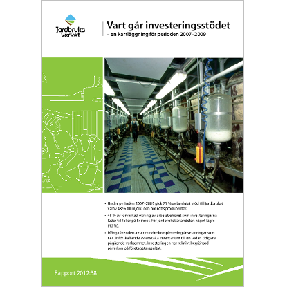 Omslags bild fr Vart gr investeringsstdet ? en kartlggning fr perioden 2007?2009