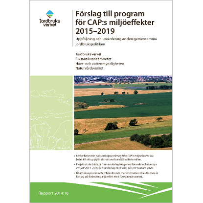 Omslags bild fr Frslag till program fr CAP:s miljeffekter 2015-2019