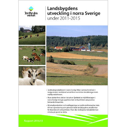 Omslags bild fr Landsbygdens utveckling i norra Sverige under 2011-2015