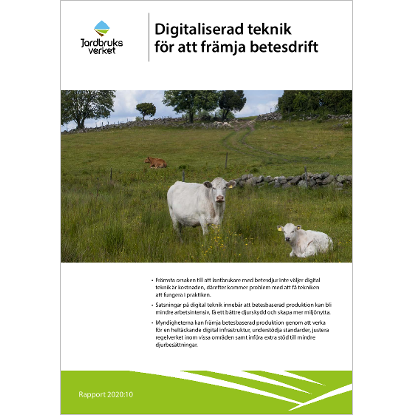 Omslags bild fr Digitaliserad teknik fr att frmja betesdrift