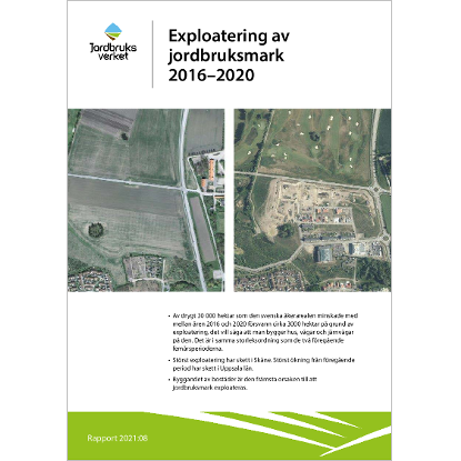 Omslags bild fr Exploatering av jordbruksmark 2016-2020