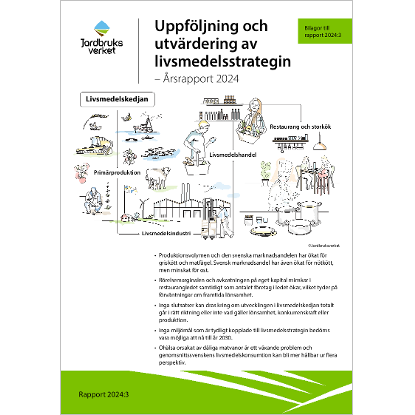 Omslags bild fr Uppfljning och utvrdering av livsmedelsstrategin - rsrapport 2024