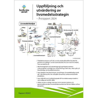 Omslags bild fr Uppfljning och utvrdering av livsmedelsstrategin - rsrapport 2024