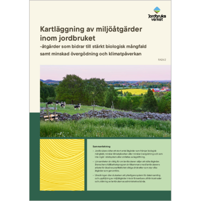 Omslags bild f�r Kartl�ggning av milj��tg�rder inom jordbruket