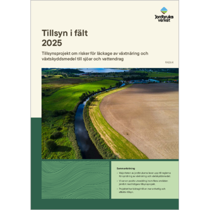 Omslags bild f�r Tillsyn i f�lt 2025