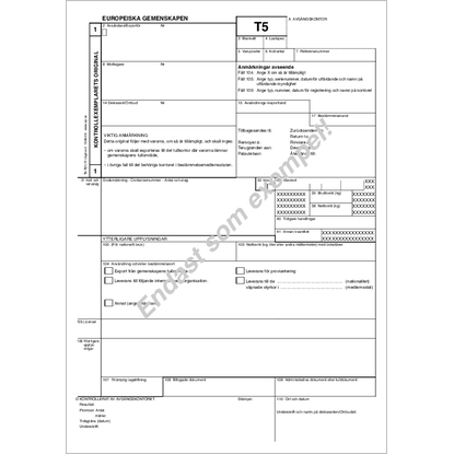 Utgva 3, T5 (endast som exempel)