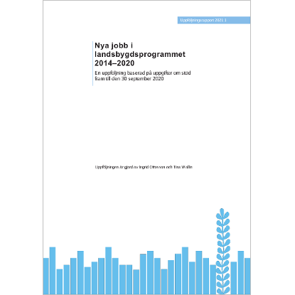 Omslags bild fr Nya jobb i landsbygdsprogrammet 2014–2020