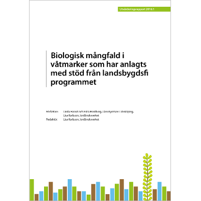 Omslags bild fr Biologisk mngfald i vtmarker som har anlagts med std frn landsbygdsprogrammet