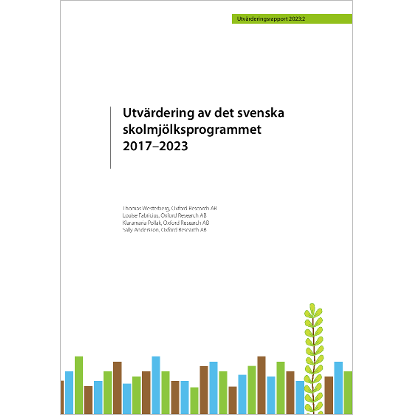 Omslags bild fr Utvrdering av det svenska skolmjlksprogrammet 2017–2023