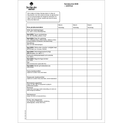 Omslags bild f�r Sprutjournal 2026 - utomhus 