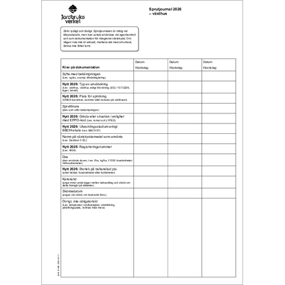 Omslags bild f�r Sprutjournal 2026 - v�xthus 