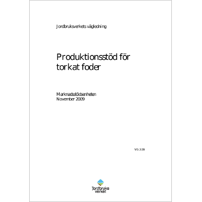 Produktionsstd fr torkat foder