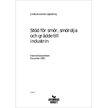 Std fr smr, smrolja och grdde till industrin